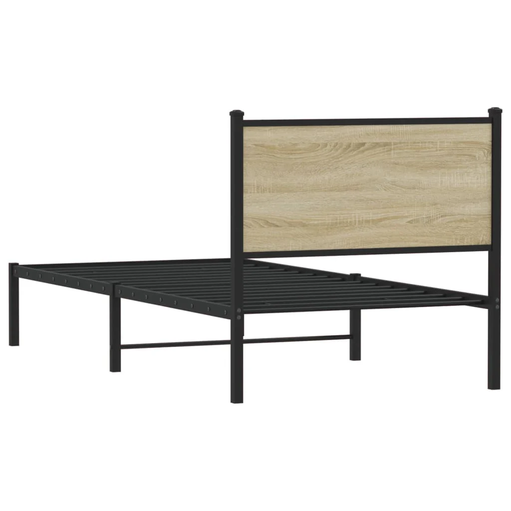 sengeramme uden madras 90x190 cm metal sonoma-eg - Image 7