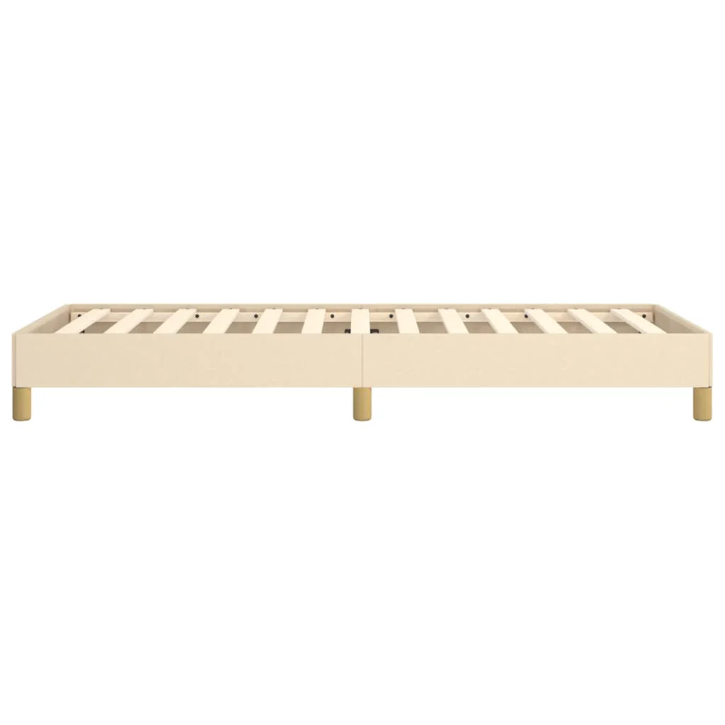 sengeramme uden madras 90x190 cm stof cremefarvet - Image 6