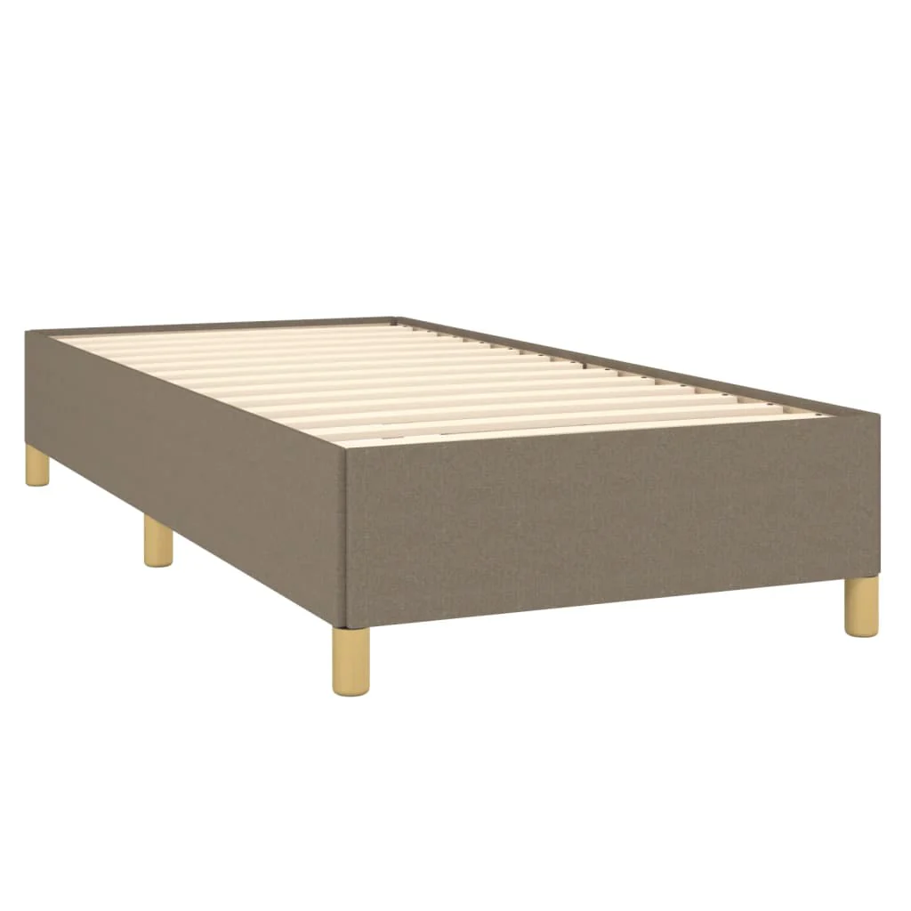 sengeramme uden madras 90x190 cm stof gråbrun - Image 4
