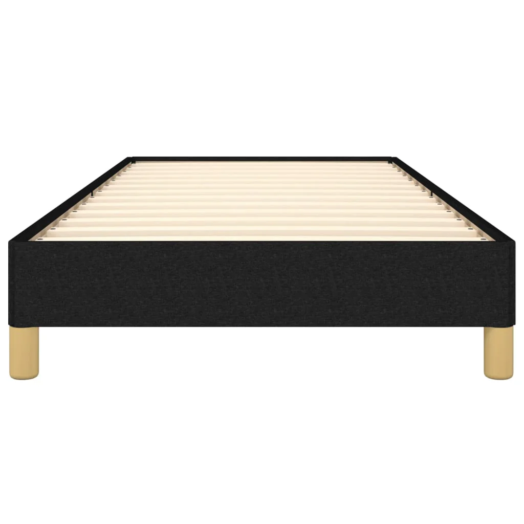 sengeramme uden madras 90x190 cm stof sort - Image 5