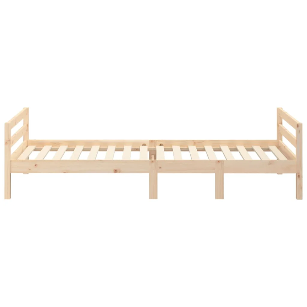 sengeramme uden madras 90x200 cm massivt fyrretræ - Image 6
