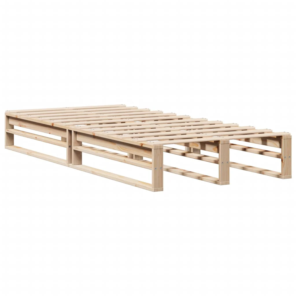 sengeramme uden madras 90x200 cm massivt fyrretræ - Image 3