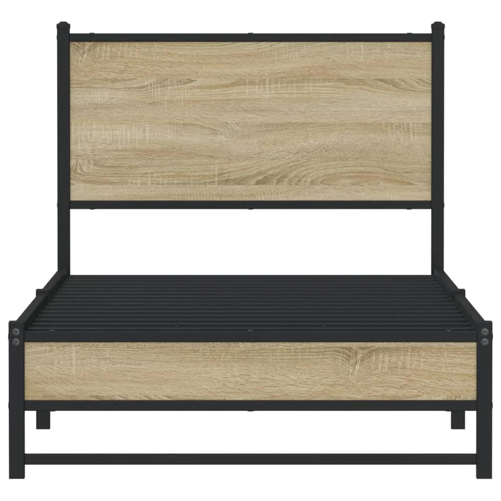 sengeramme uden madras 90x200 cm metal sonoma-eg - Image 5