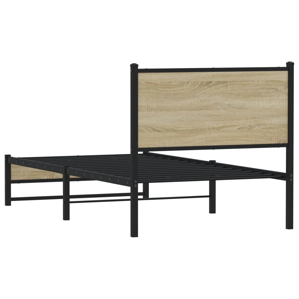 sengeramme uden madras 90x200 cm metal sonoma-eg - Image 7
