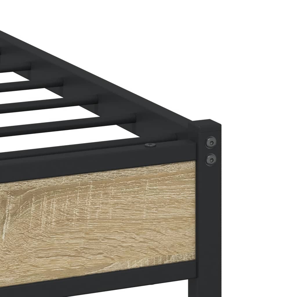 sengeramme uden madras 90x200 cm metal sonoma-eg - Image 8