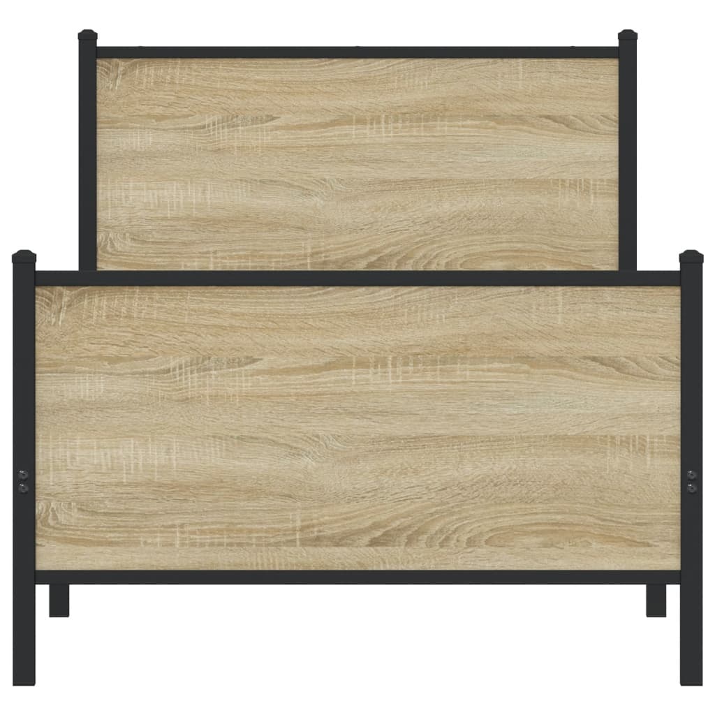 sengeramme uden madras 90x200 cm metal sonoma-eg - Image 5