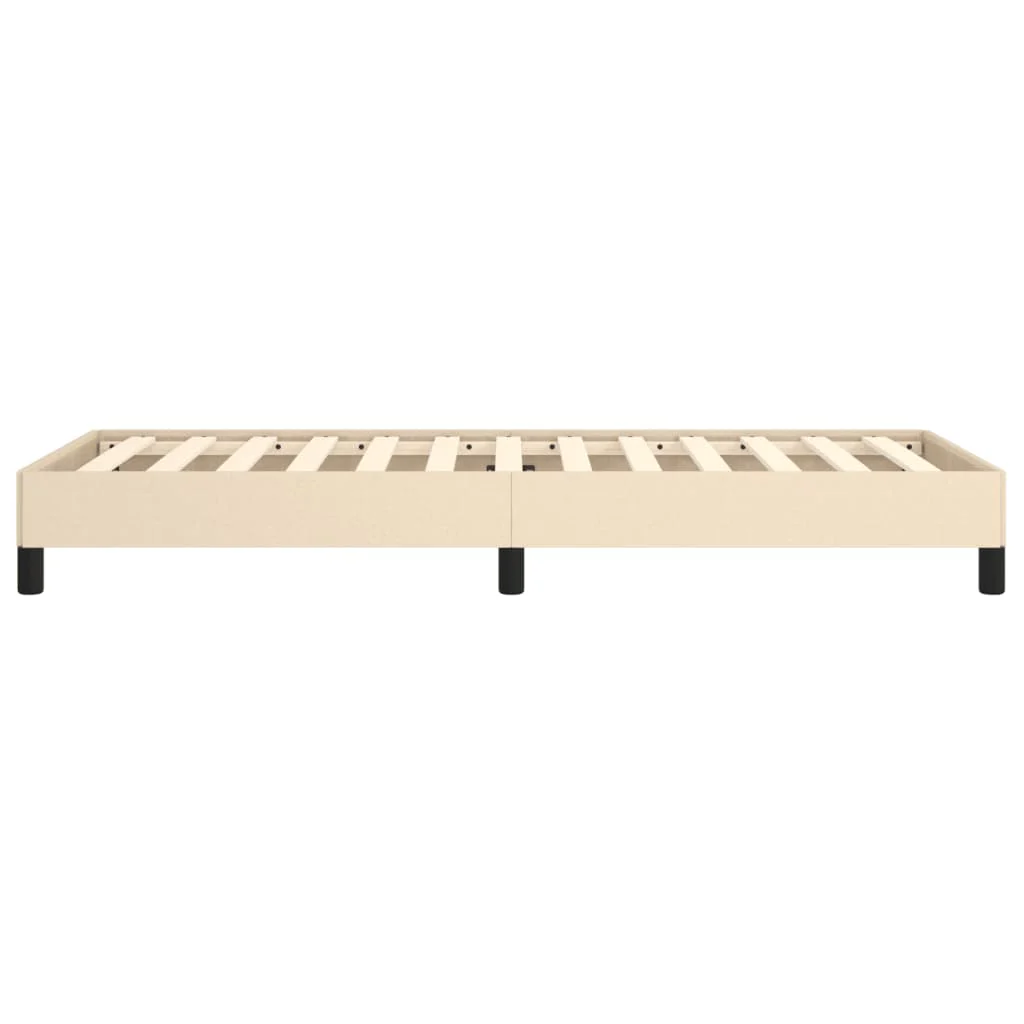 sengeramme uden madras 90x200 cm stof cremefarvet - Image 6