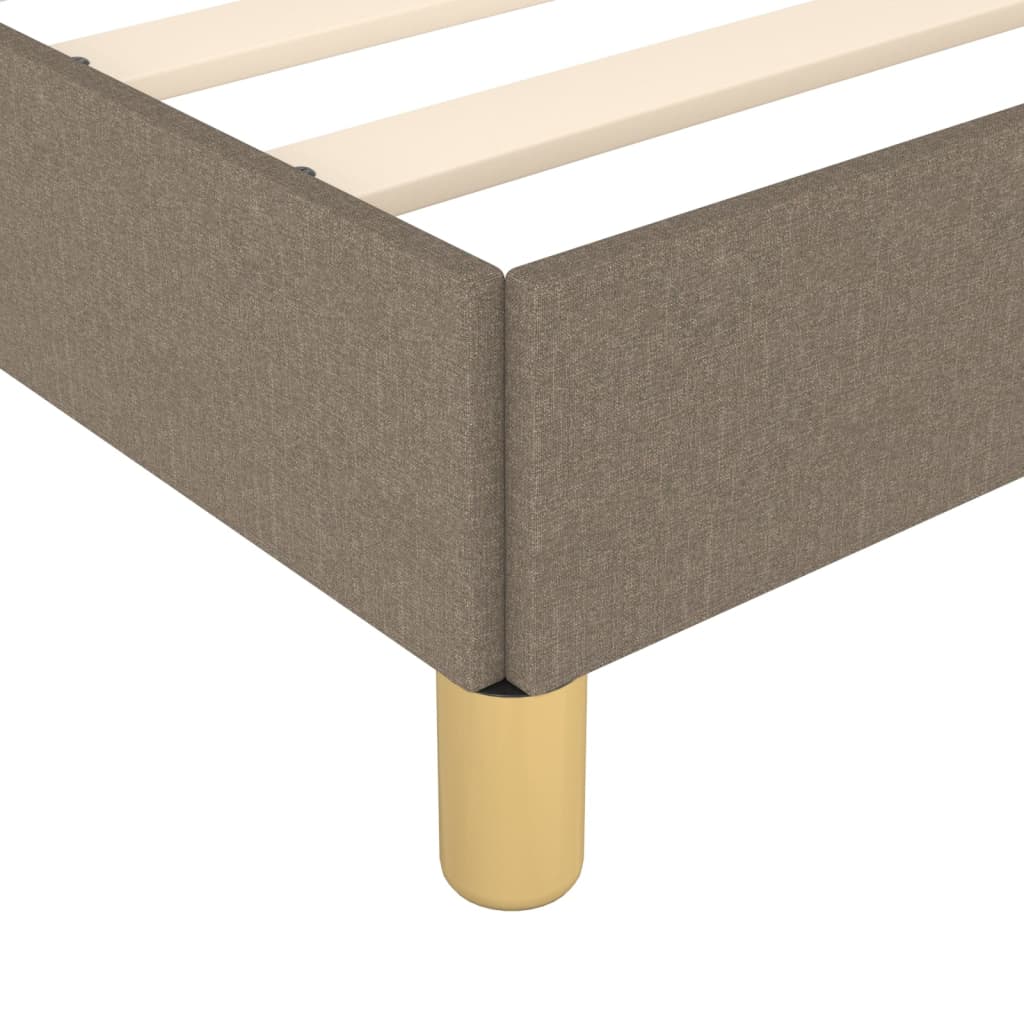 sengeramme uden madras 90x200 cm stof gråbrun - Image 7