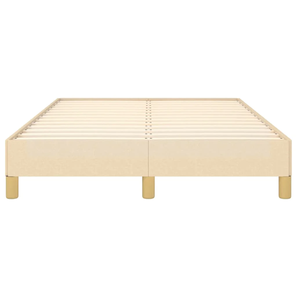 Sengeramme uden madras Creme 120x200 cm Stof - Image 5