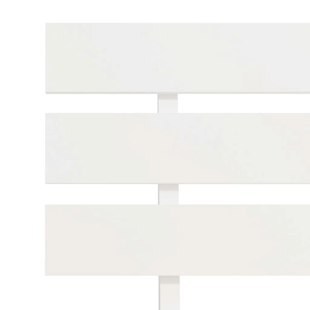 Sengeramme uden madras massivt fyrretræ 100x200 cm hvid - Image 6