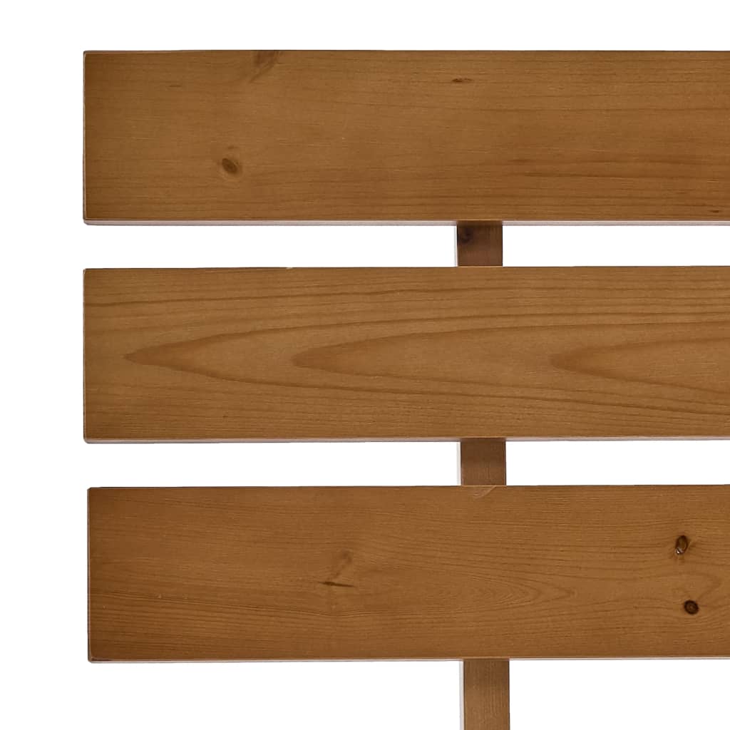 sengeramme uden madras massivt fyrretræ 90x200 cm honningbrun - Image 6