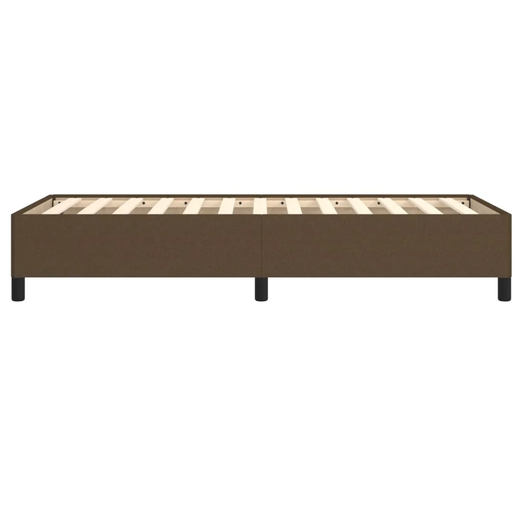 Sengeramme uden madras Mørkebrun 100x200 cm Stof - Image 6