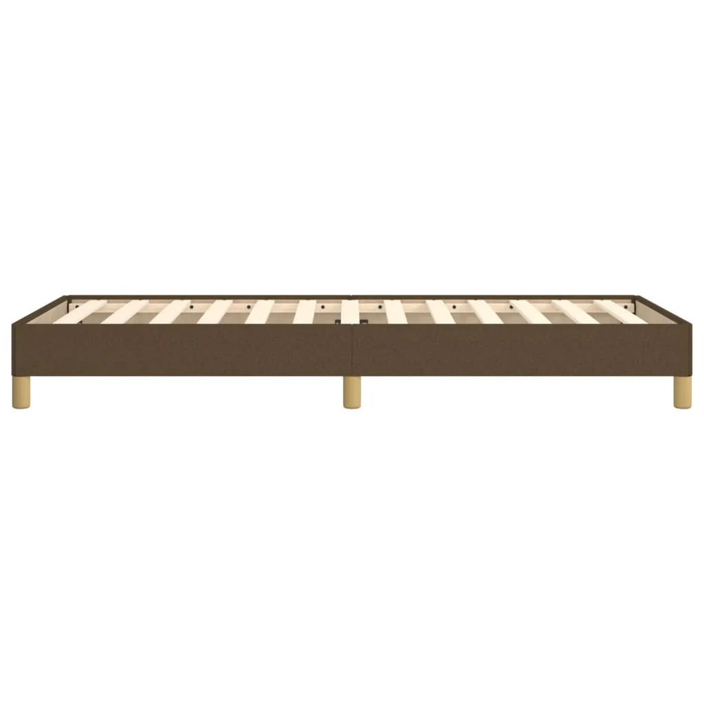 Sengeramme uden madras Mørkebrun 90x200 cm Stof - Image 6