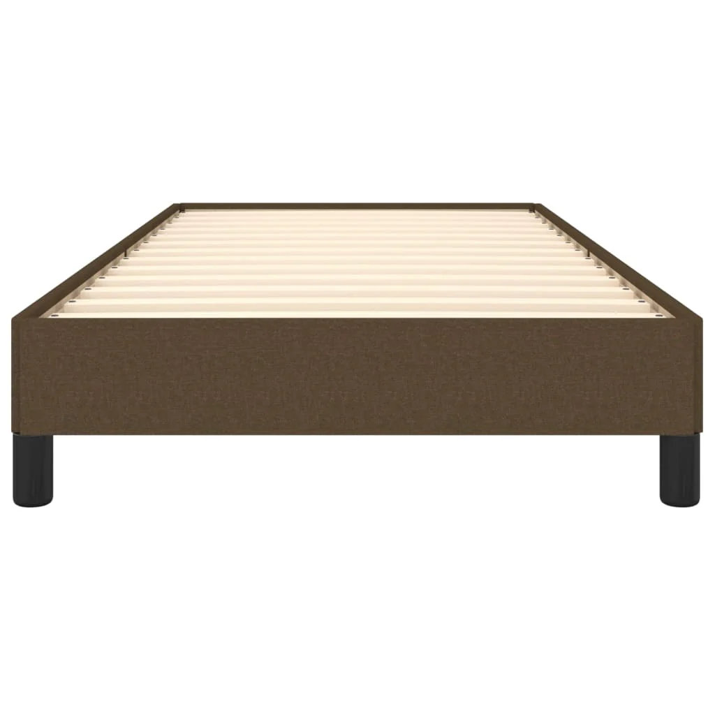 Sengeramme uden madras Mørkebrun 90x200 cm Stof - Image 5