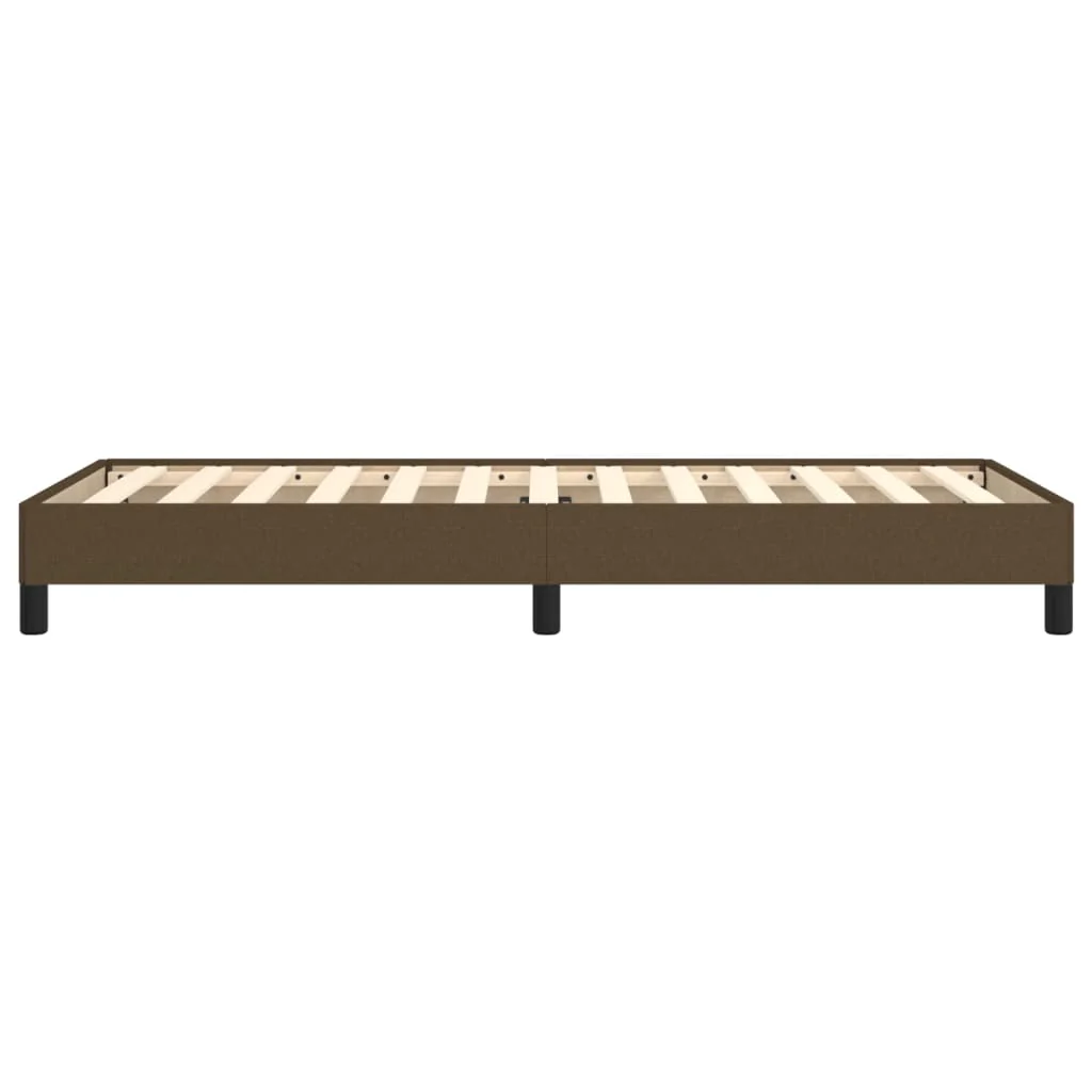 Sengeramme uden madras Mørkebrun 90x200 cm Stof - Image 6