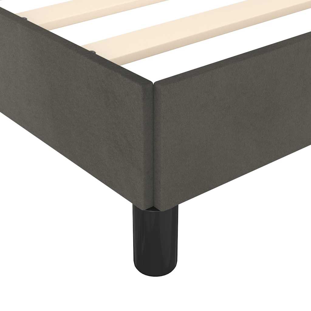 Sengeramme uden madras Mørkegrå 90x200 cm Fløjl - Image 7