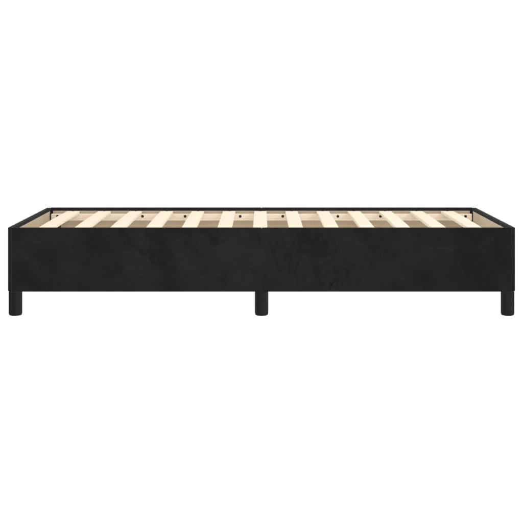 Sengeramme uden madras Sort 100x200 cm Fløjl - Image 6