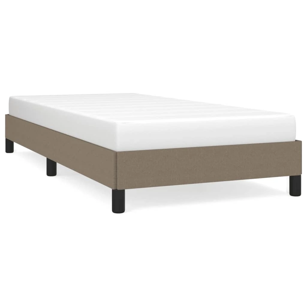 Sengeramme uden madras Taupe 100x200 cm Stof - Image 2