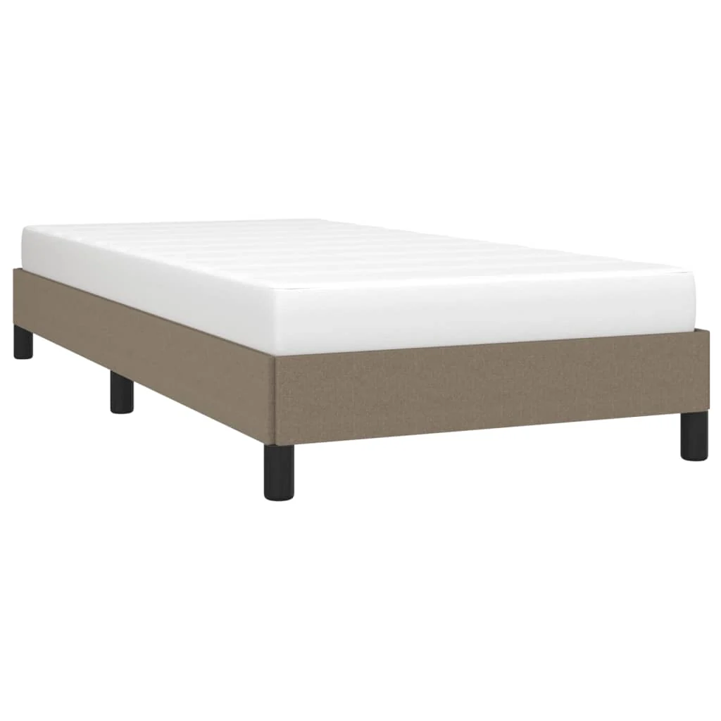 Sengeramme uden madras Taupe 100x200 cm Stof - Image 3