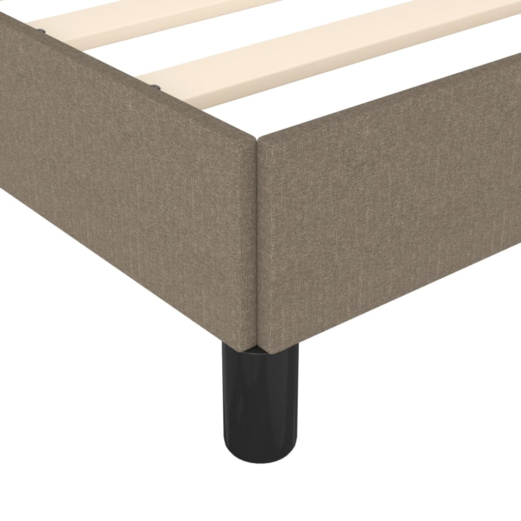 Sengeramme uden madras Taupe 100x200 cm Stof - Image 7