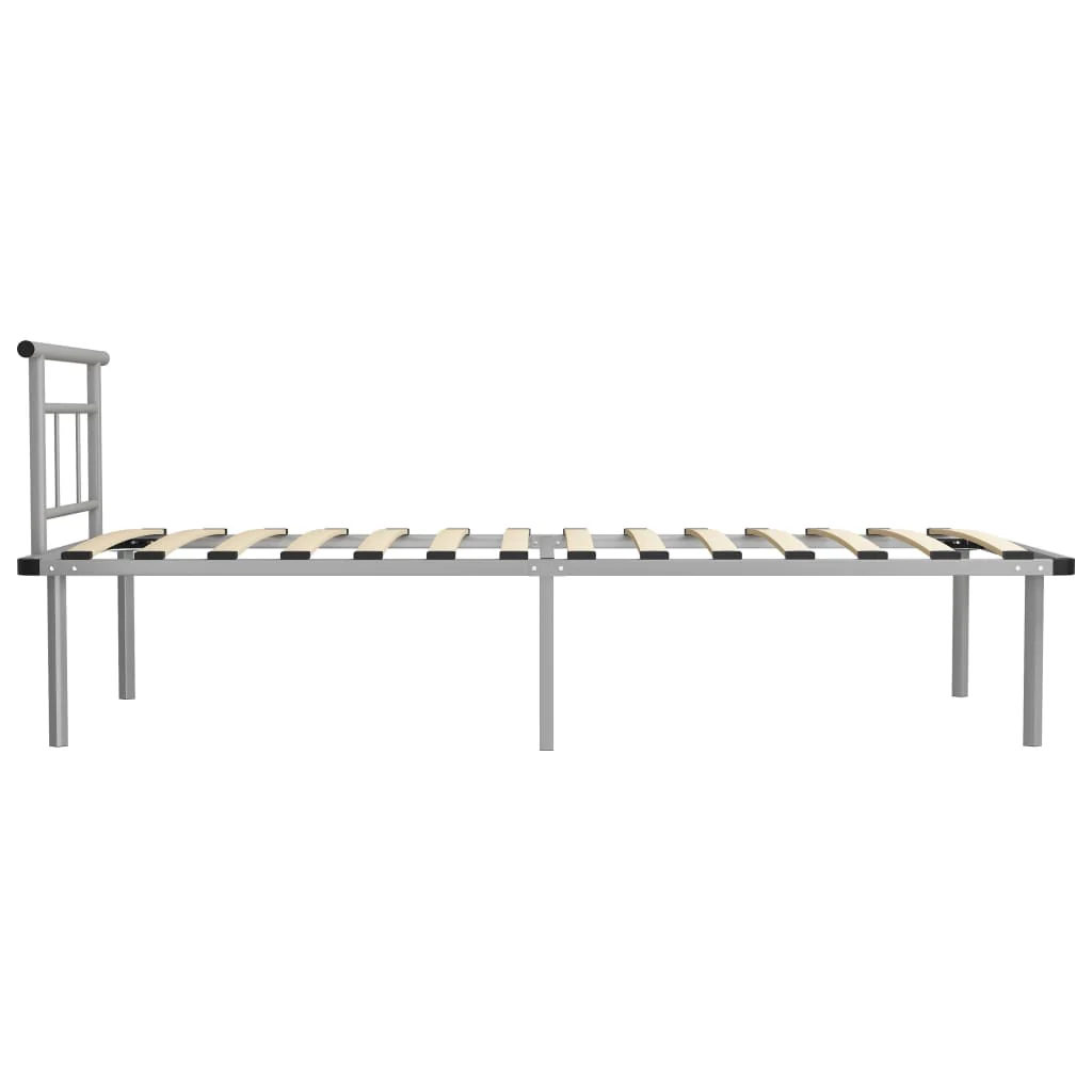 sengestel 100x200 cm metal grå - Image 4