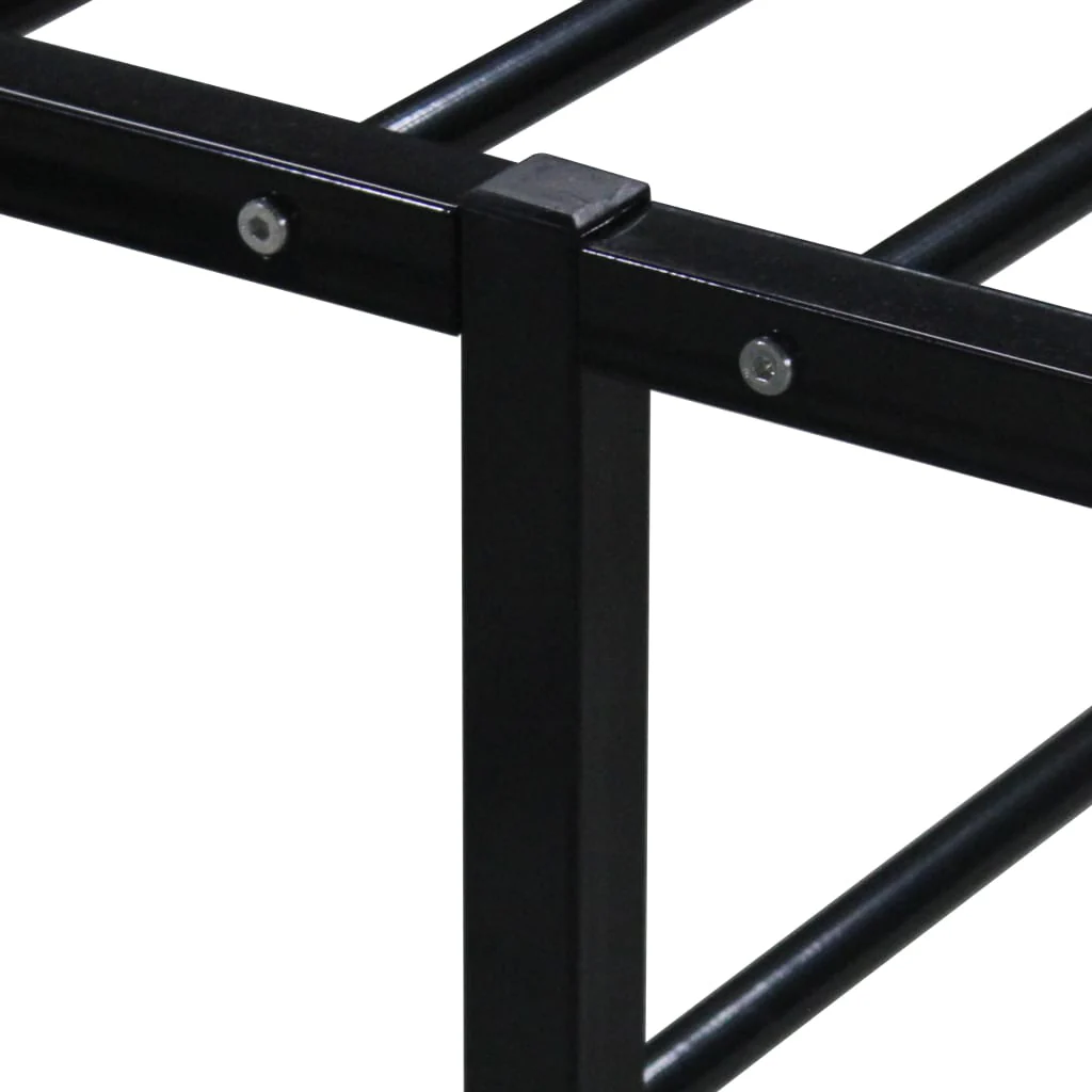 sengestel 100x200 cm metal sort - Image 5