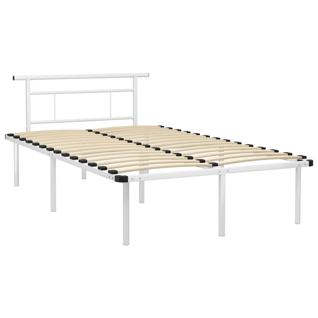 sengestel 120x200 cm metal hvid - Image 2