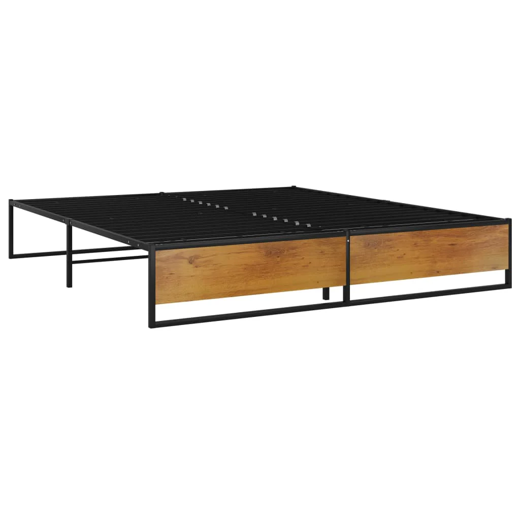 sengestel 140x200 cm metal sort - Image 2