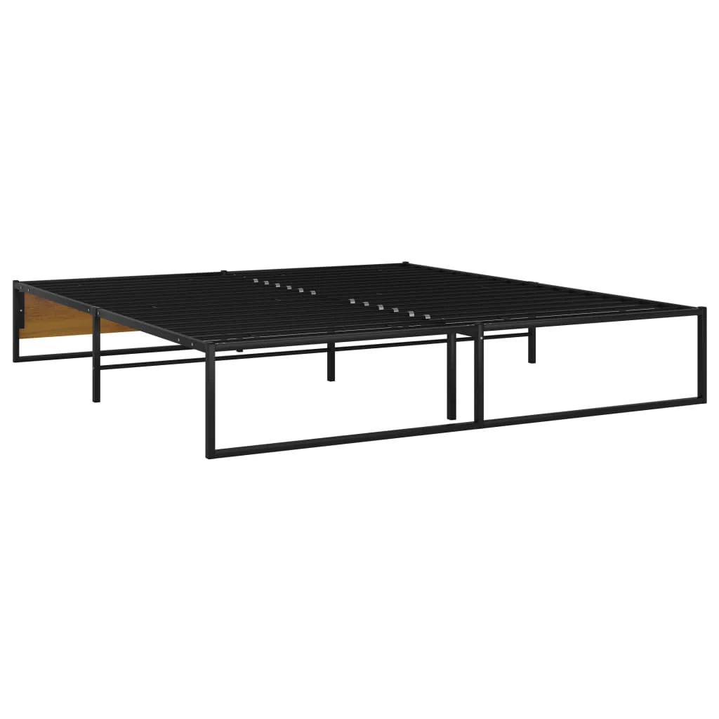 sengestel 140x200 cm metal sort - Image 5