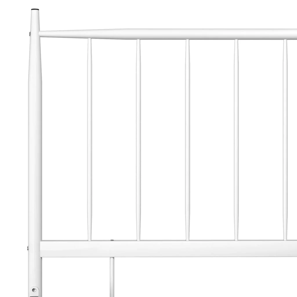 sengestel 90x200 cm metal hvid - Image 6