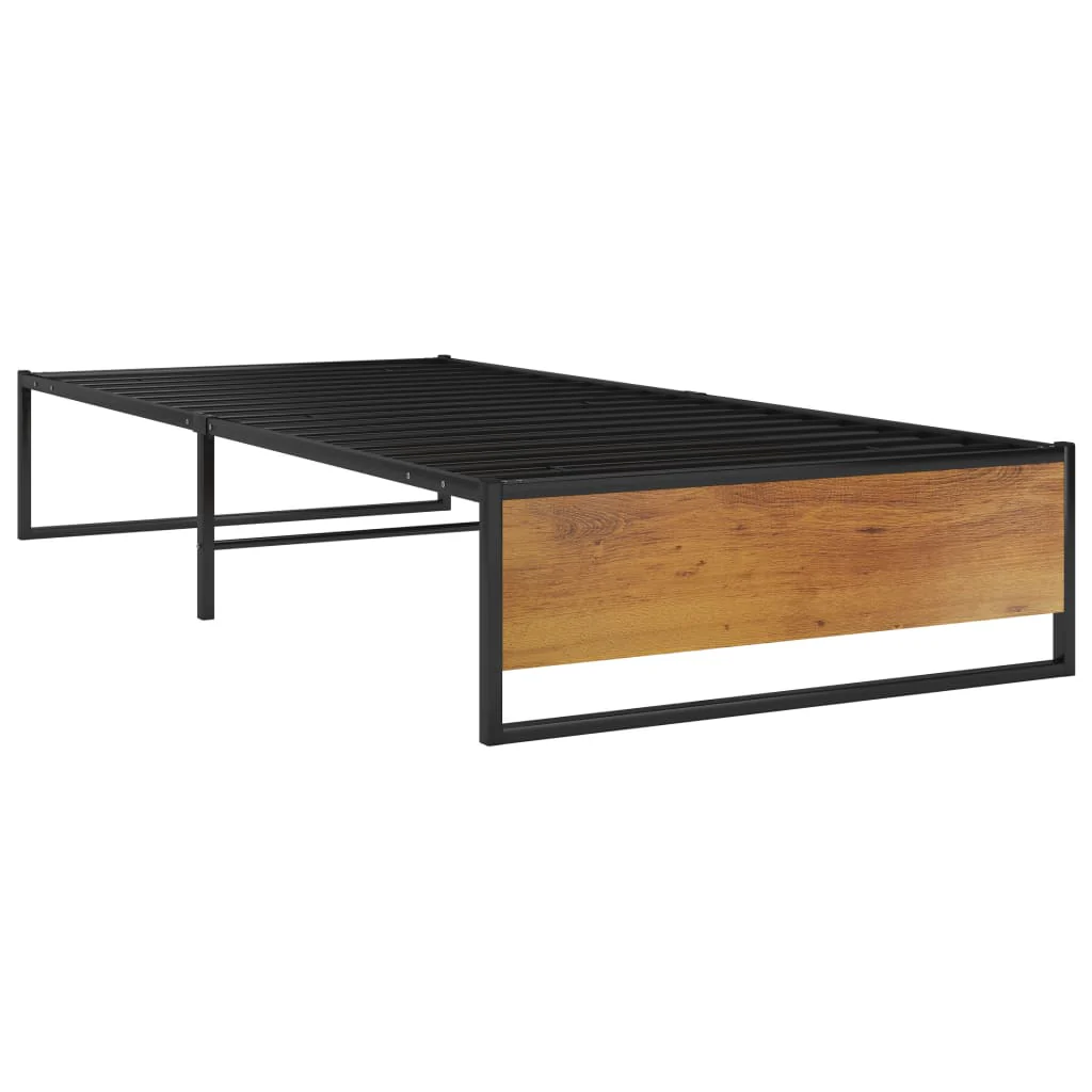 sengestel 90x200 cm metal sort - Image 2