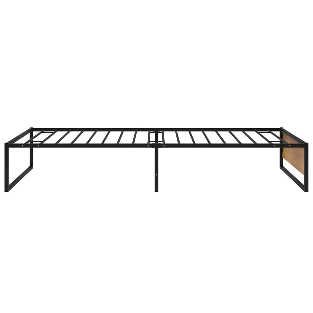 sengestel 90x200 cm metal sort - Image 4