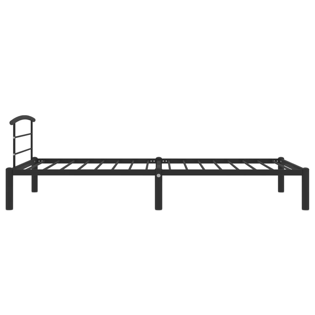 sengestel 90x200 cm metal sort - Image 4