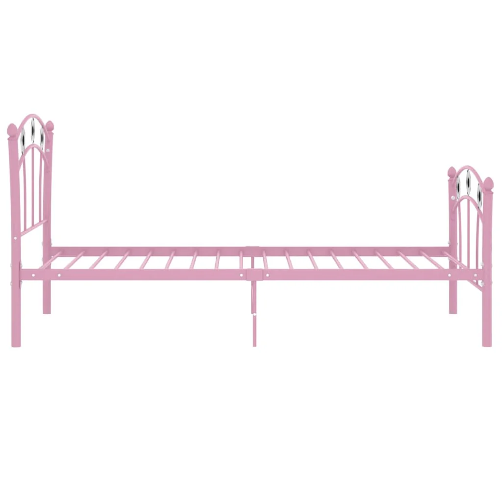 sengestel 90x200 fodbolddesign metal pink - Image 4