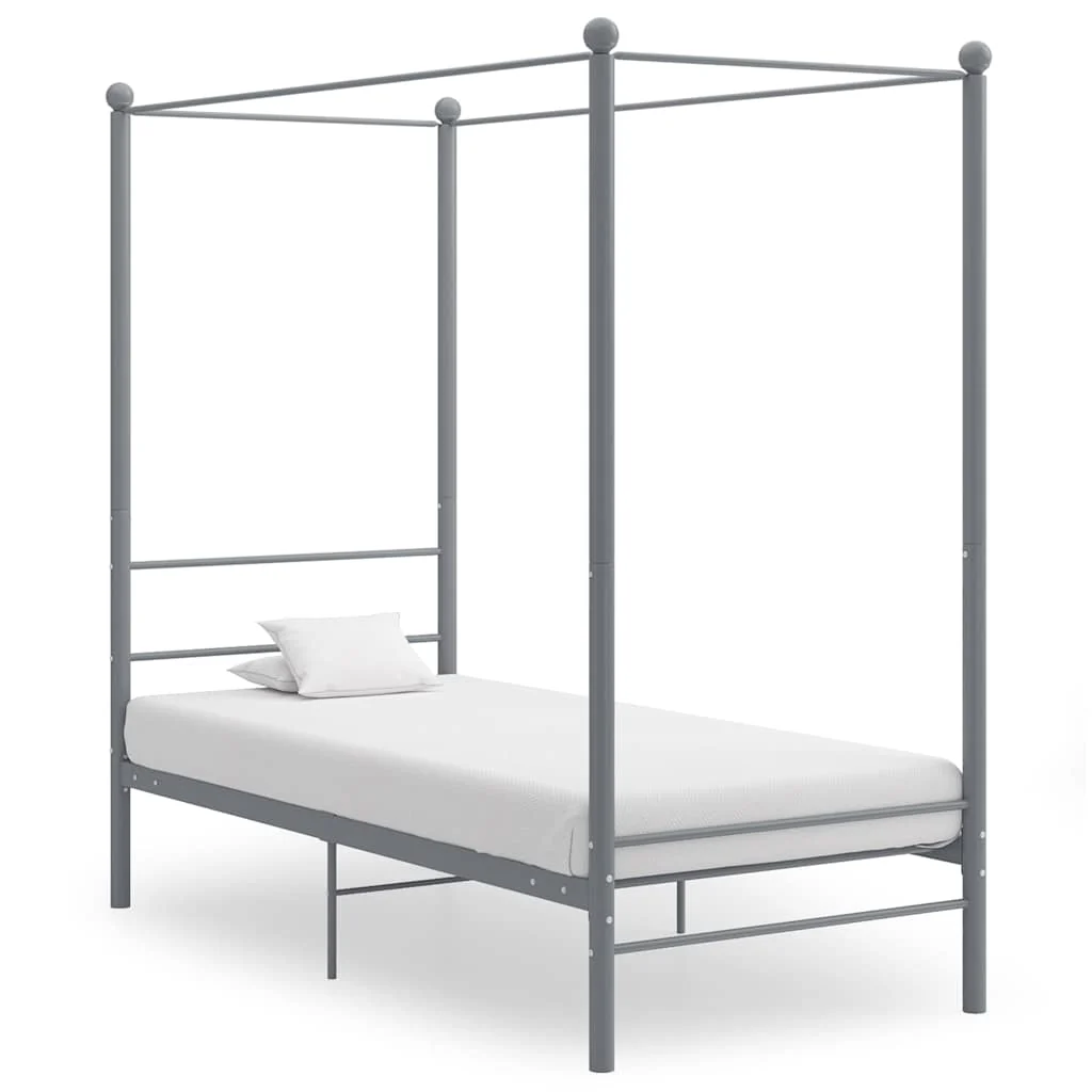 sengestel til himmelseng 90x200 cm metal grå