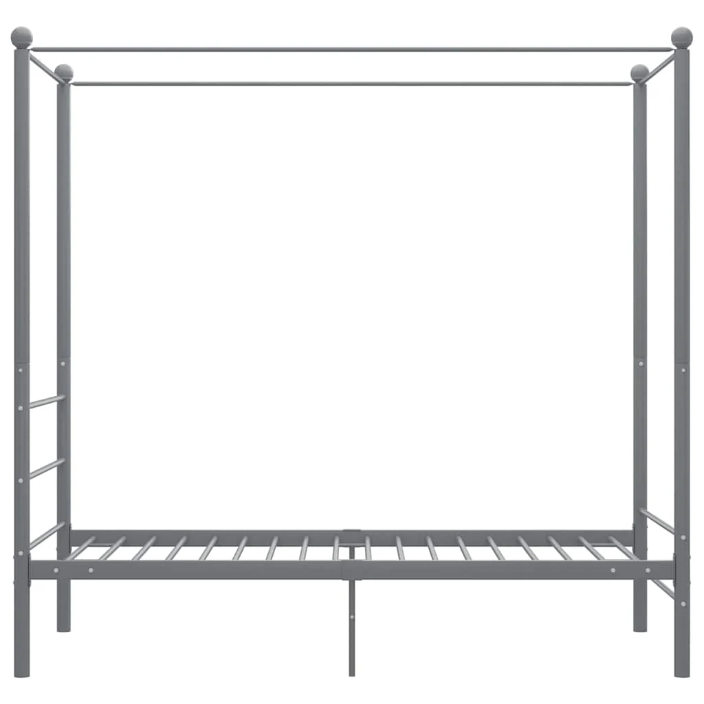 sengestel til himmelseng 90x200 cm metal grå - Image 4