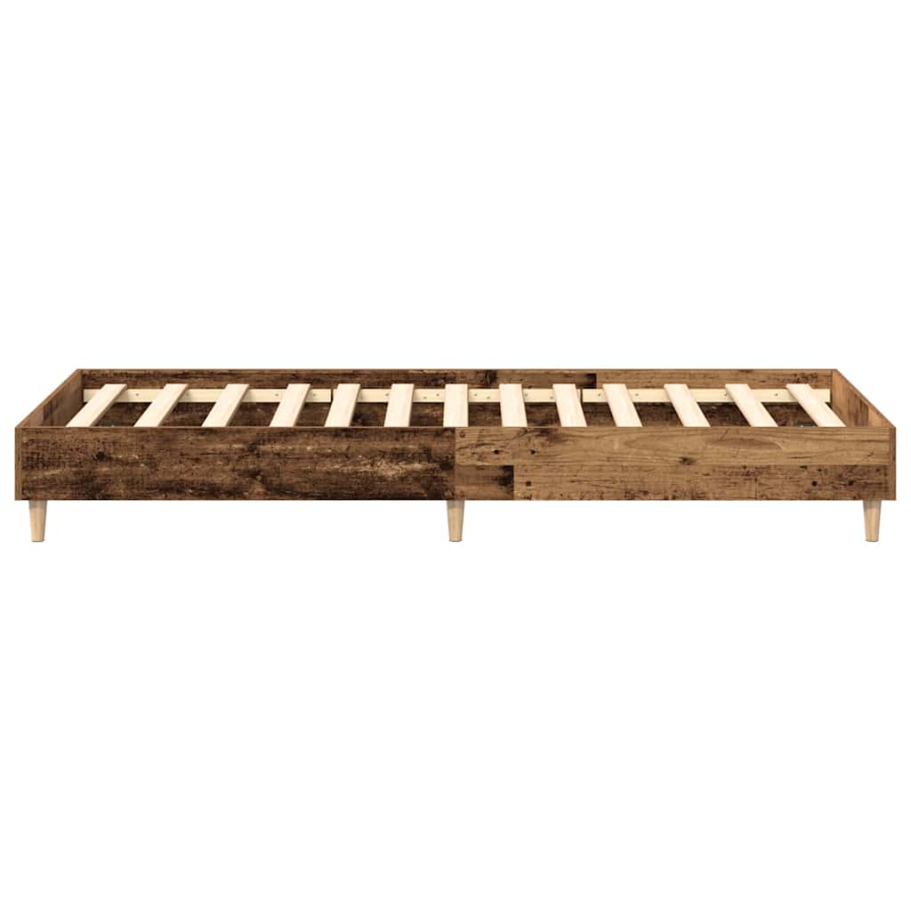 sengestel uden madras 90x200 cm konstrueret træ antikt træ - Image 6