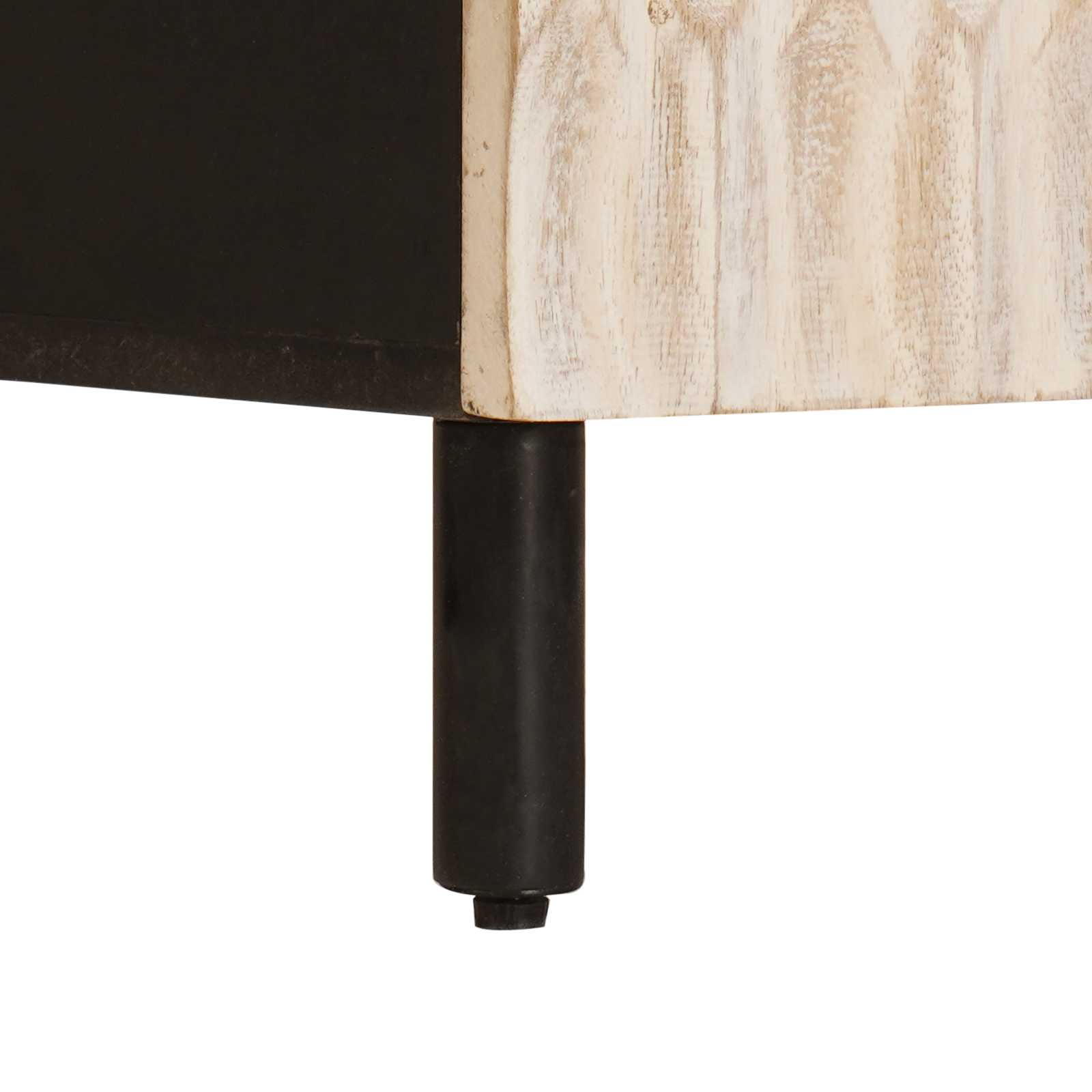 Sideboard Hvid Vask Finish 60 x 33 x 75 cm Massivt mangotræ - Image 8