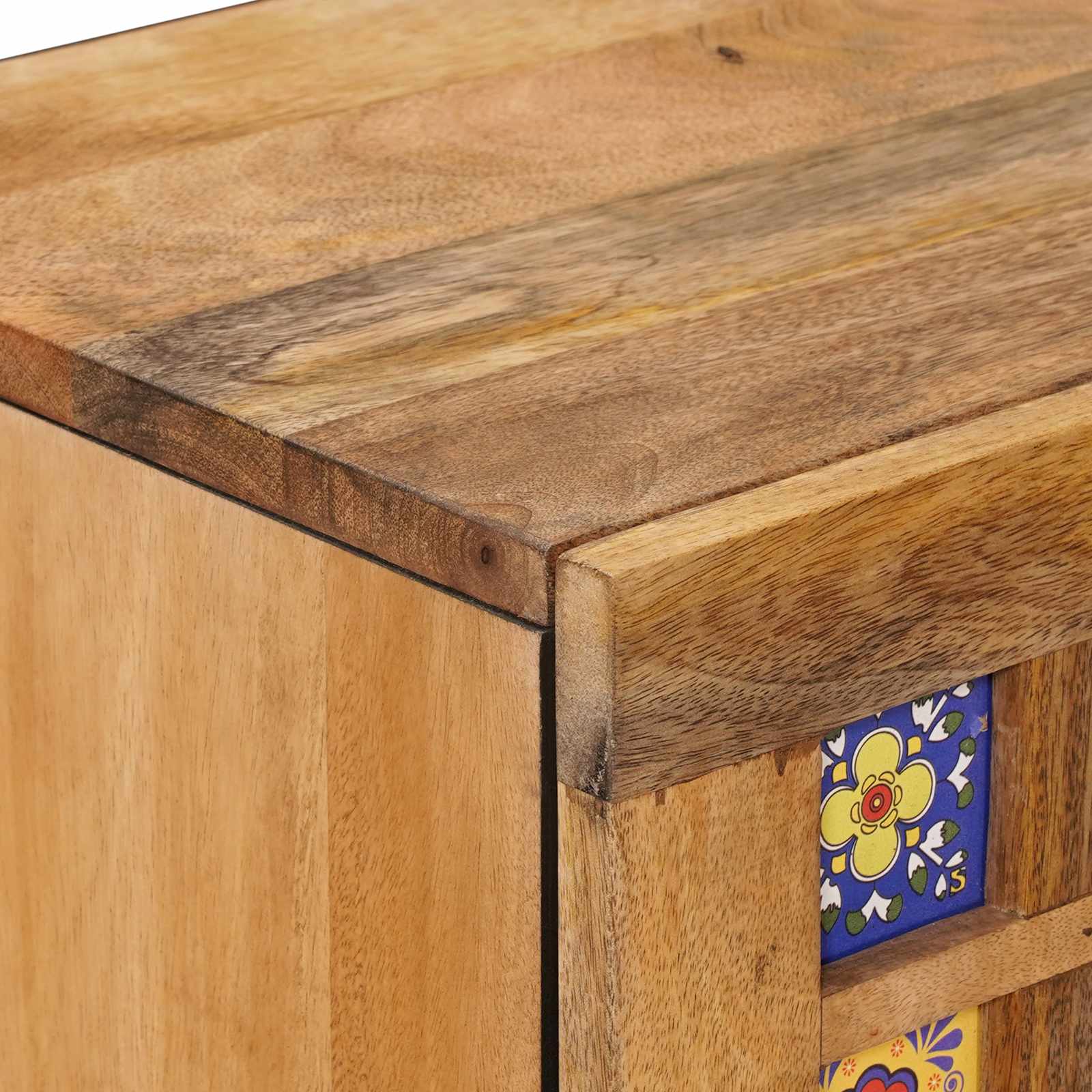 Sideboard Naturfarvet 40 x 33,5 x 75 cm Massivt mangotræ - Image 6