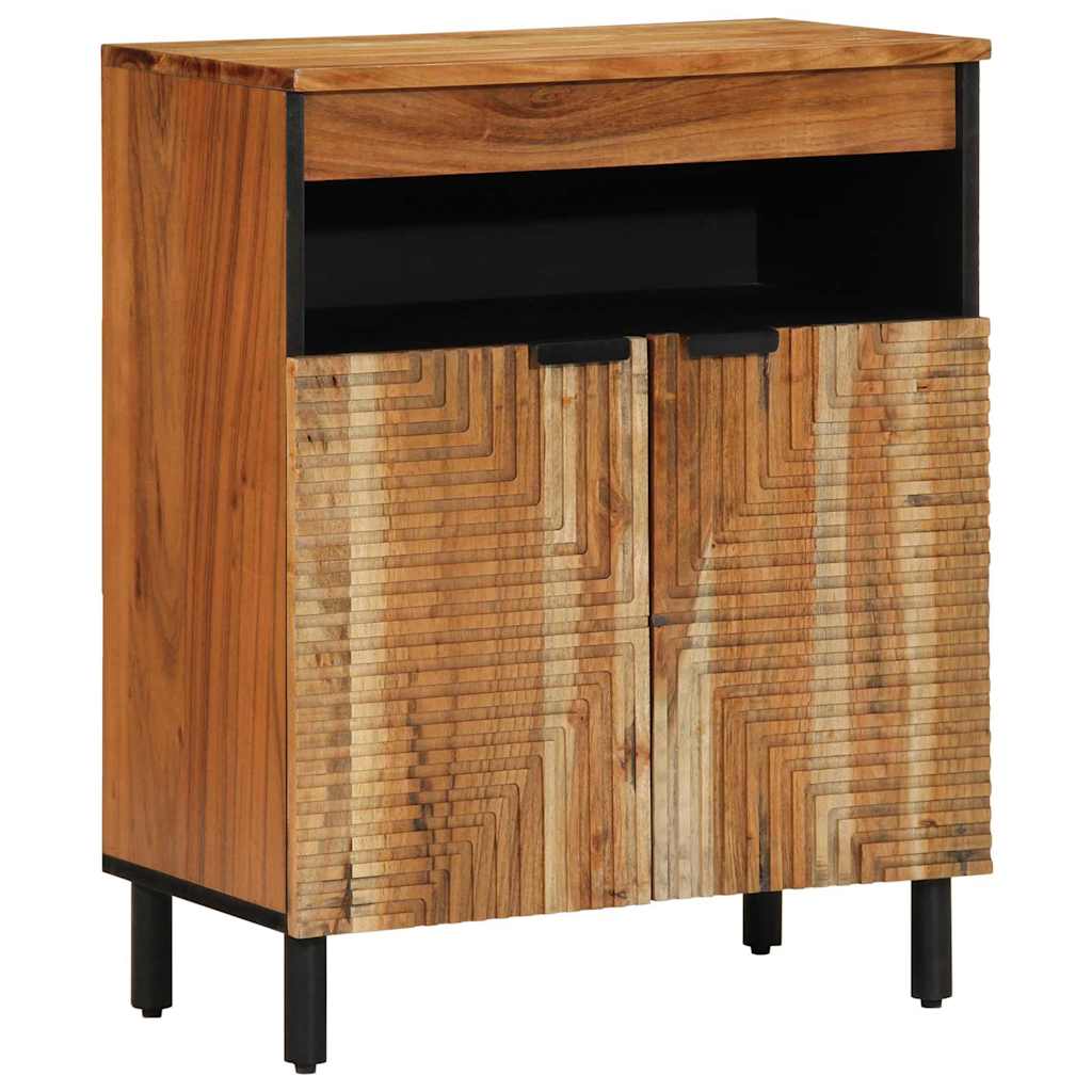 Sideboard Naturfarvet 60 x 33,5 x 75 cm Massivt Akacietræ