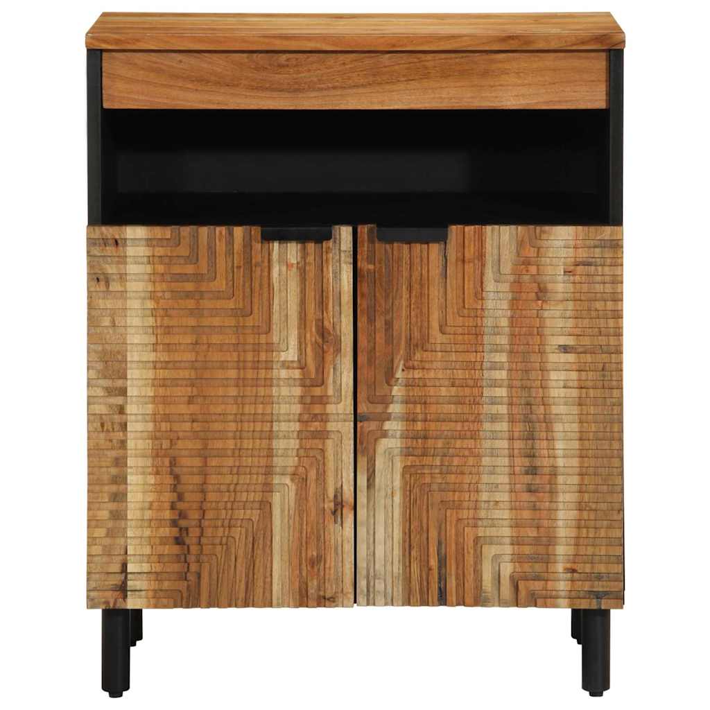 Sideboard Naturfarvet 60 x 33,5 x 75 cm Massivt Akacietræ - Image 3
