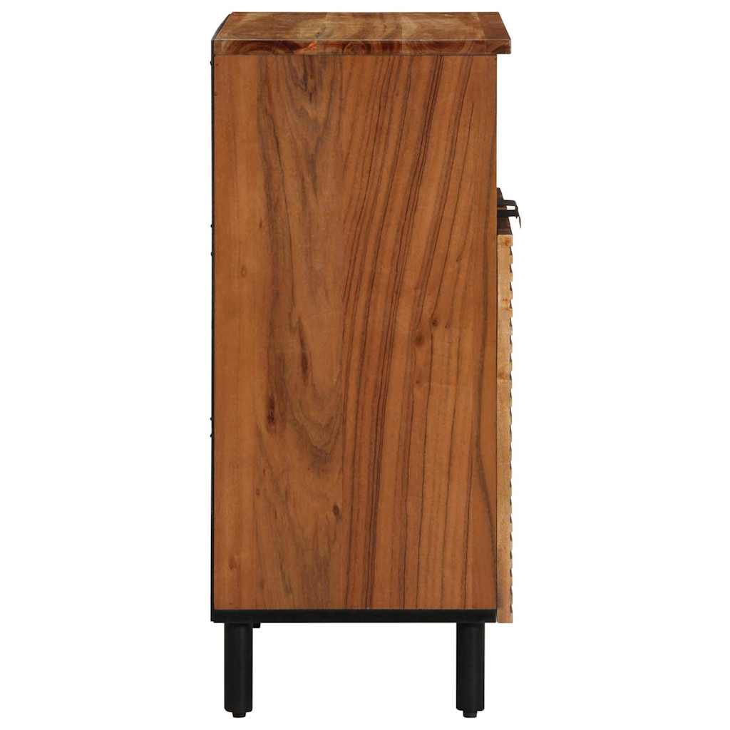 Sideboard Naturfarvet 60 x 33,5 x 75 cm Massivt Akacietræ - Image 4