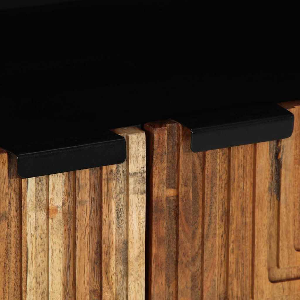 Sideboard Naturfarvet 60 x 33,5 x 75 cm Massivt Akacietræ - Image 7