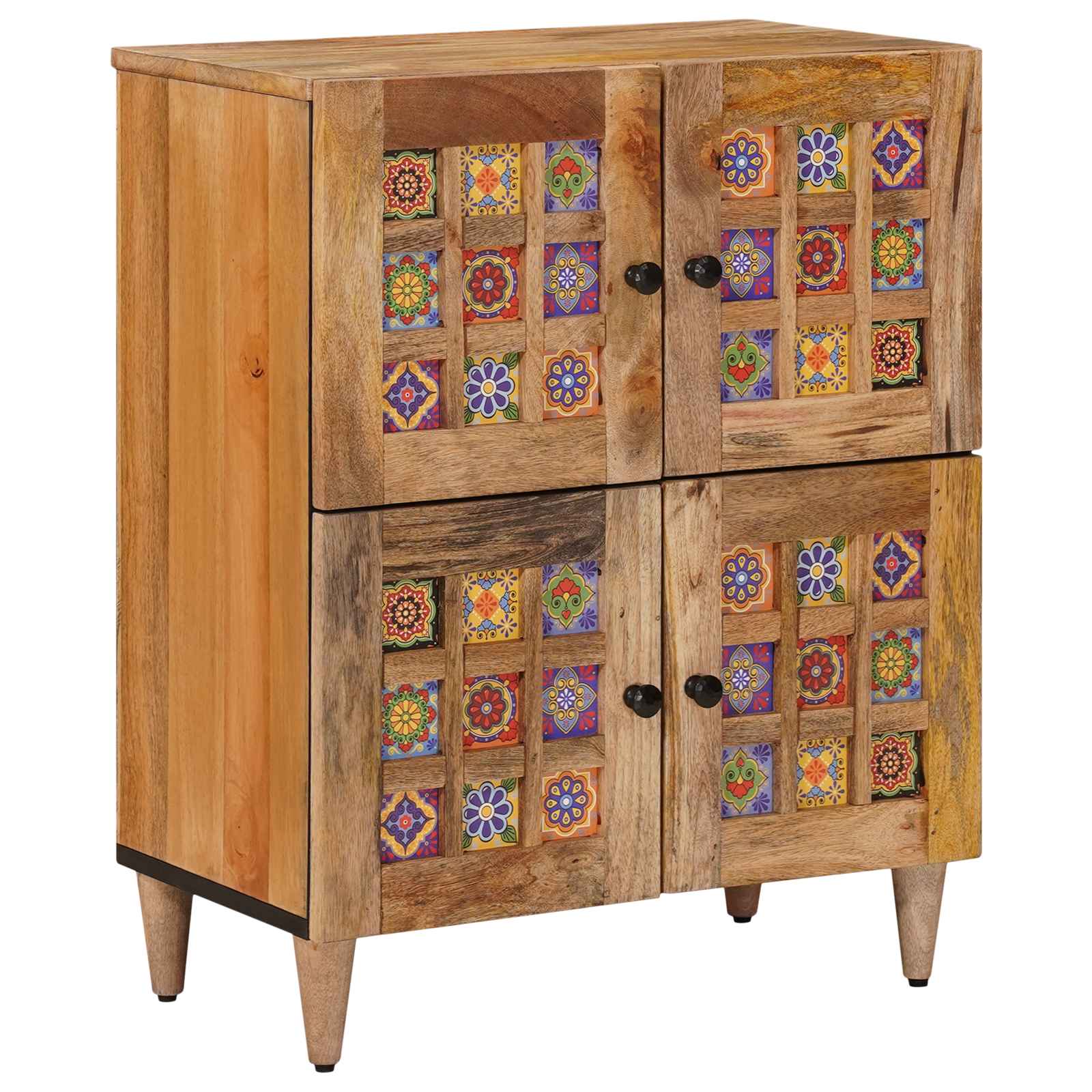 Sideboard Naturfarvet 60 x 33,5 x 75 cm Massivt mangotræ
