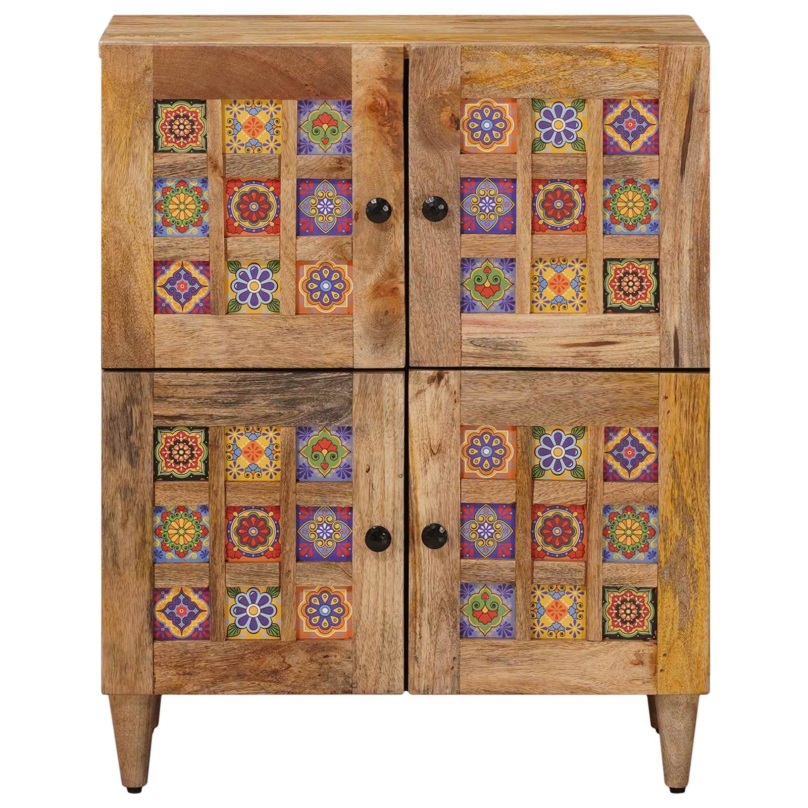 Sideboard Naturfarvet 60 x 33,5 x 75 cm Massivt mangotræ - Image 3