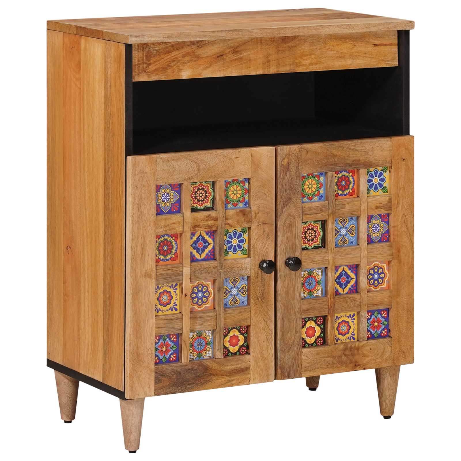 Sideboard Naturfarvet 60 x 33,5 x 75 cm Massivt mangotræ