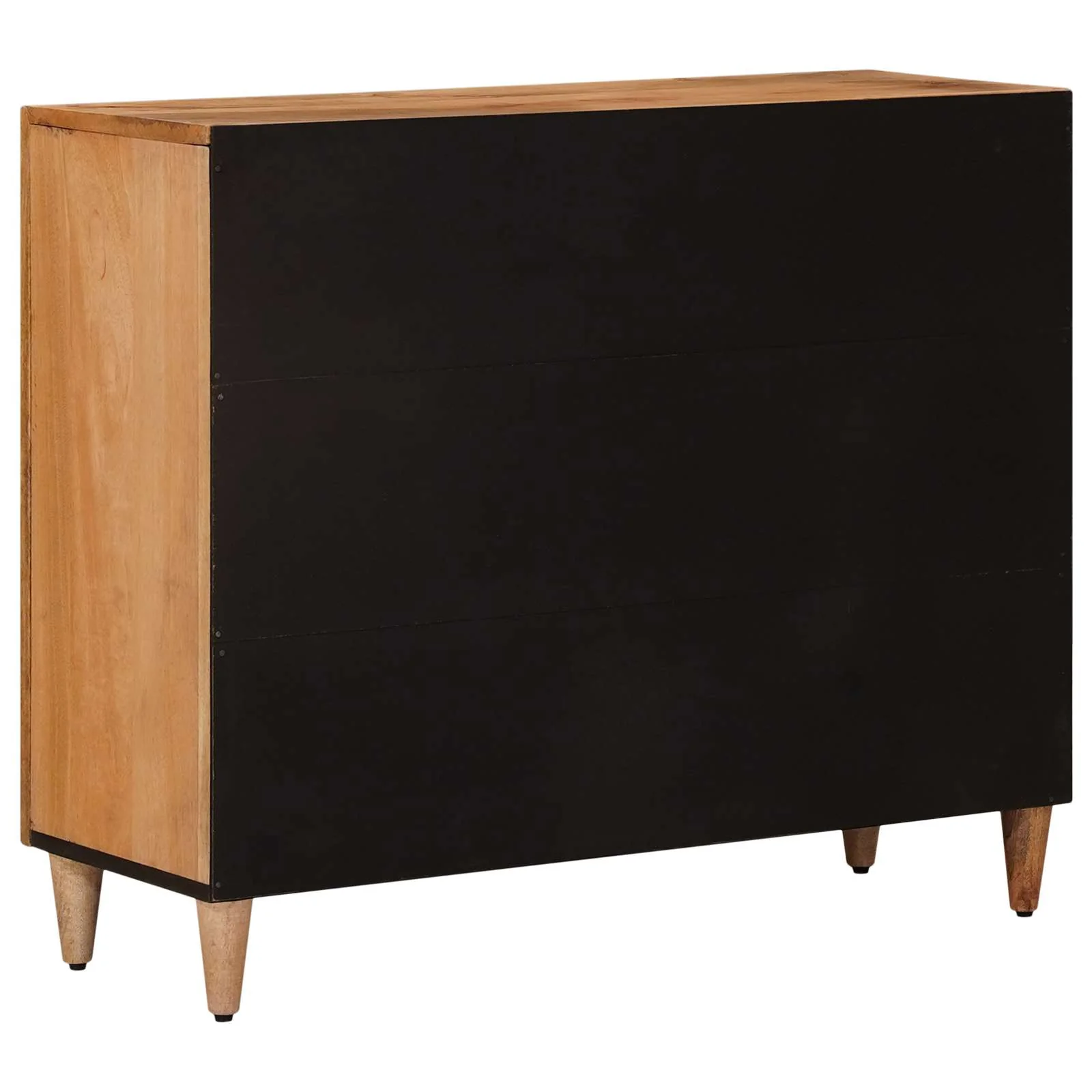Sideboard Naturfarvet 90 x 33,5 x 75 cm Massivt mangotræ - Image 5
