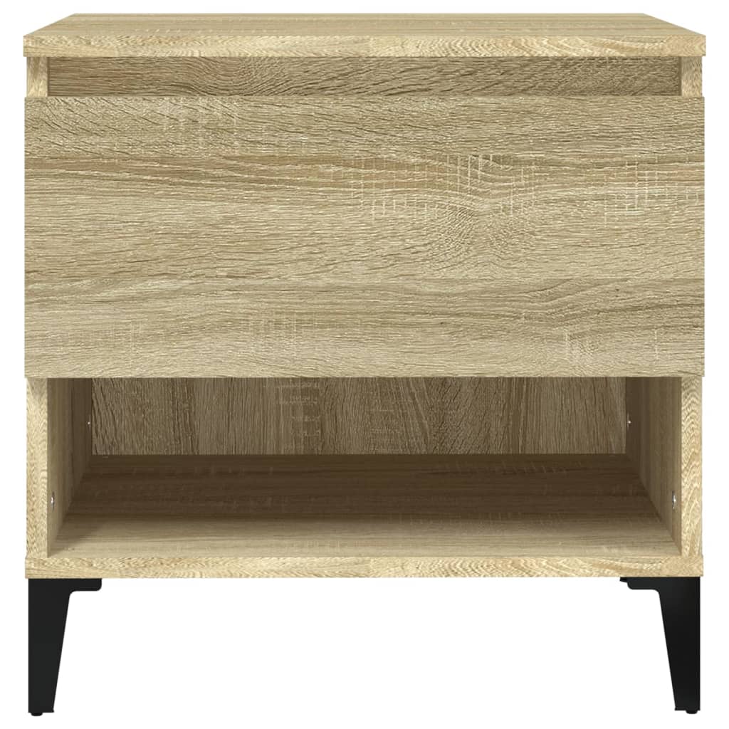 sidebord 50x46x50 cm konstrueret træ sonoma-eg - Image 6