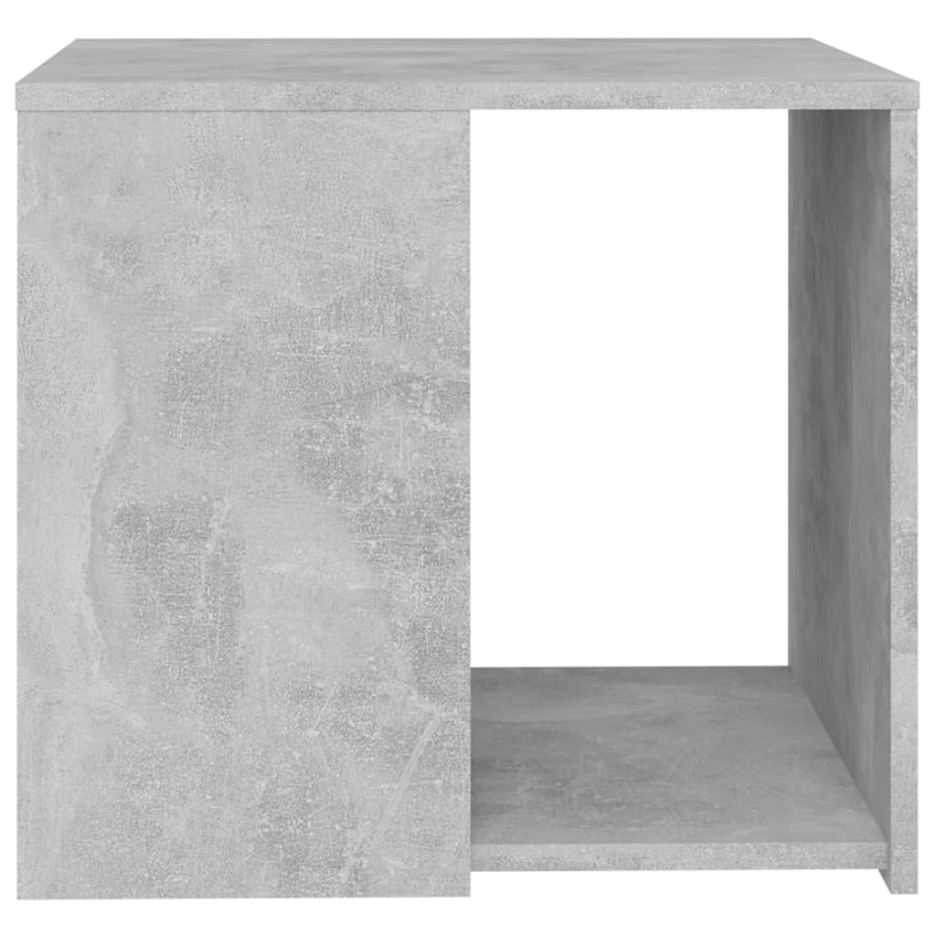 sidebord 50x50x45 cm konstrueret træ betongrå - Image 4