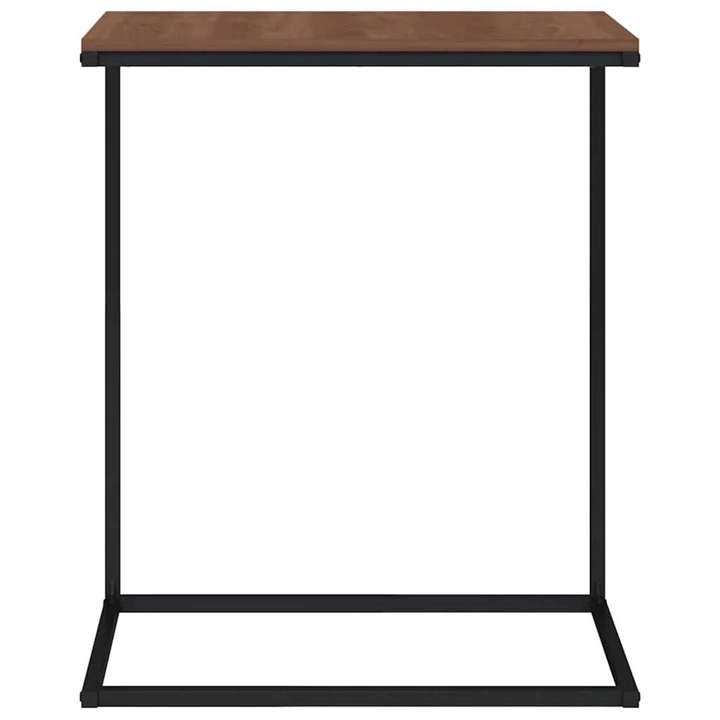 sidebord 55x35x66 cm konstrueret træ sort - Image 4